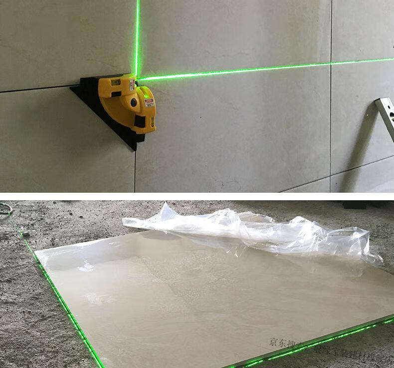 绿光直角水平仪激光强光高精度90度角地线仪贴瓷砖标线工具强光绿光