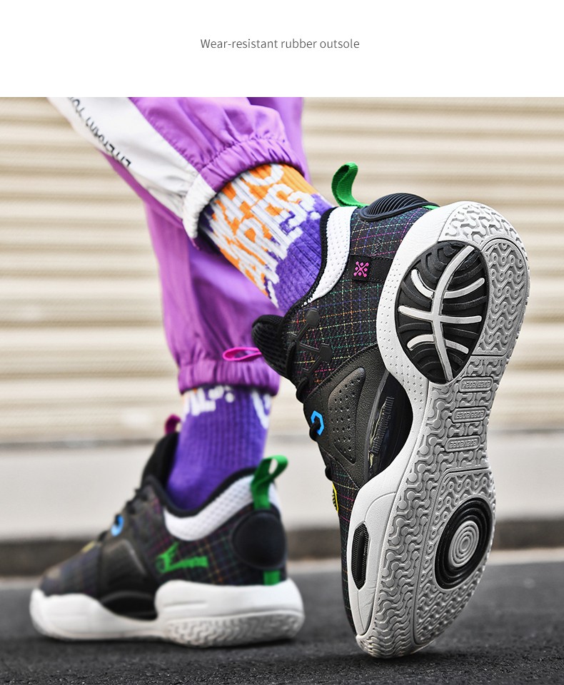 篮球鞋男韦德全城9镂底空底kt7摩擦有声音实战减震耐磨运动鞋全城9