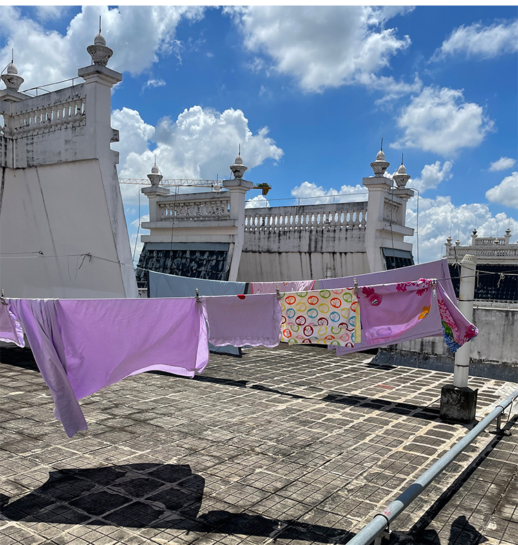 2022新款楼顶晒衣绳绳子晾衣绳室外晒被子衣服加粗户外阳台楼顶宿舍