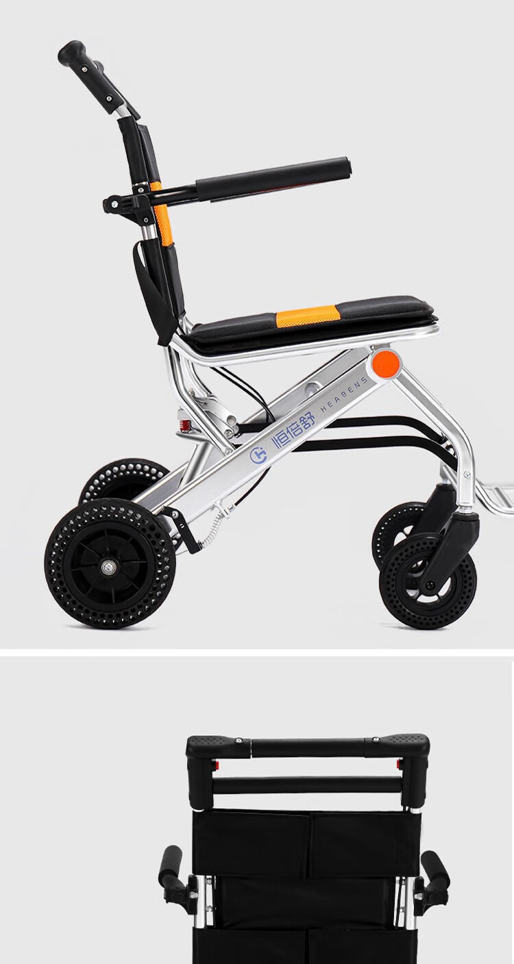 老人手推车代步可坐折叠购物助力小推车老年人坐的能推走的软椅子