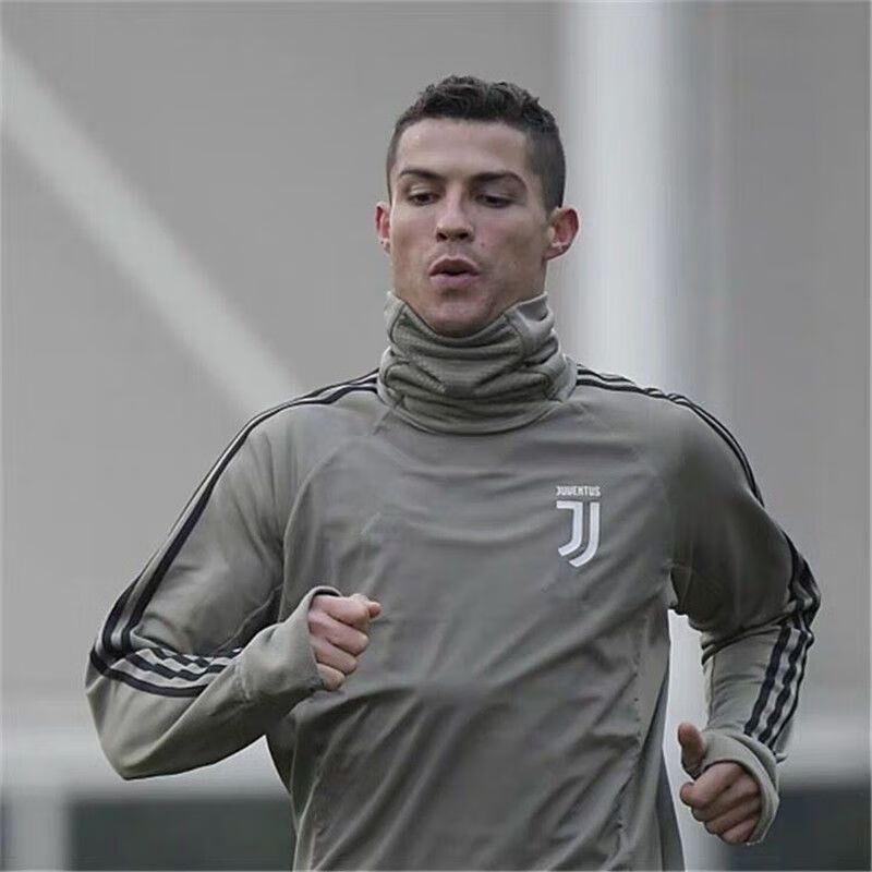 尤文图斯训练服7号c罗秋冬季高领卫衣长袖球衣皇马足球服外套男 1819