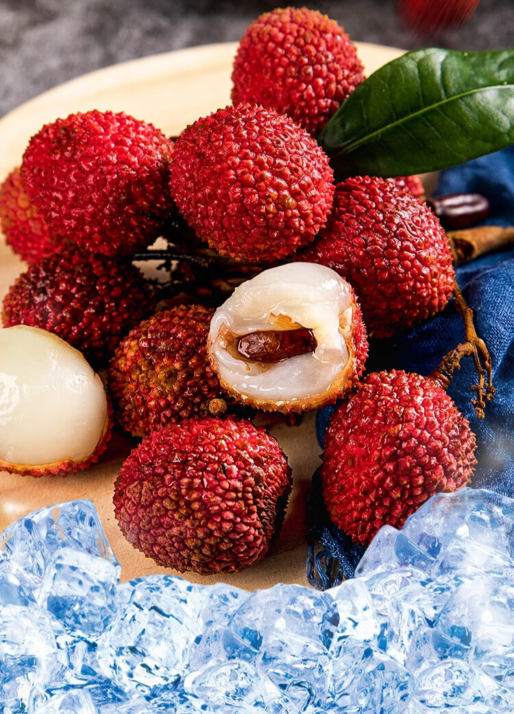 新鲜冷冻荔枝妃子笑应季水果孕妇大果肉鲜冻荔枝袋装1500g