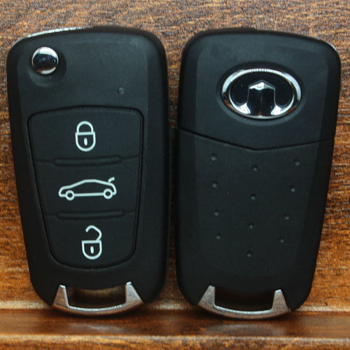 适用于13款长城腾翼c30折叠钥匙遥控器外壳14款m4汽车遥控钥匙替换