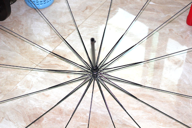 16骨长杆伞修伞配件16骨长杆伞修伞8骨伞杆雨伞弹簧开关套筒遮阳伞16