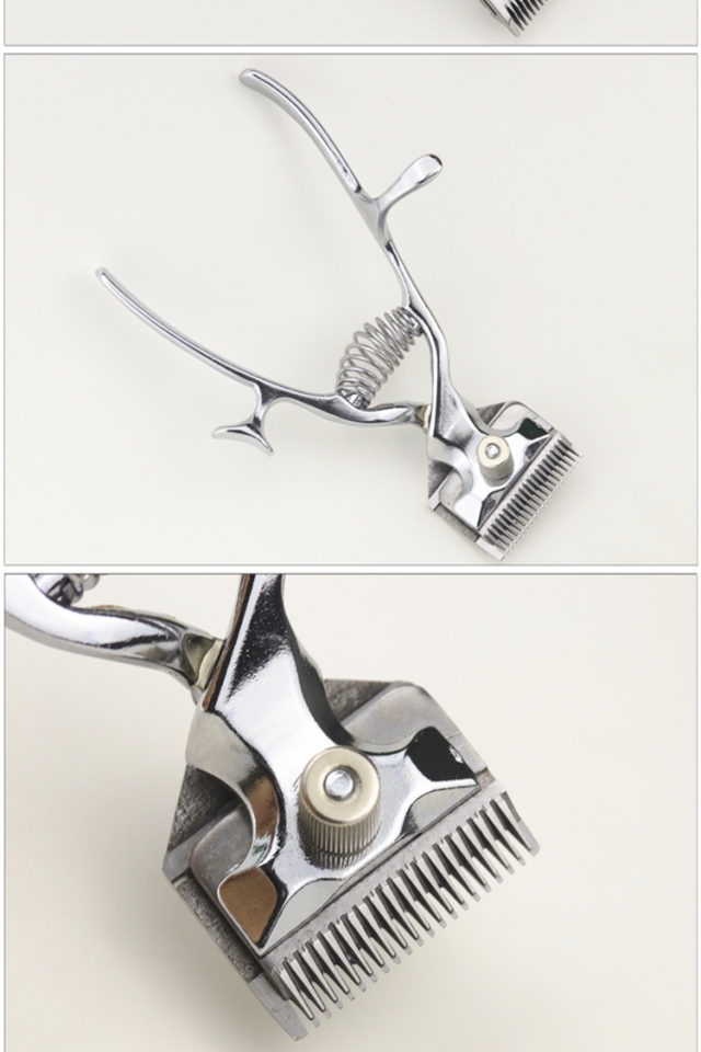 理发手推子老式手动推剪静音剃头剪理发器手动推子定制单把手推子无配