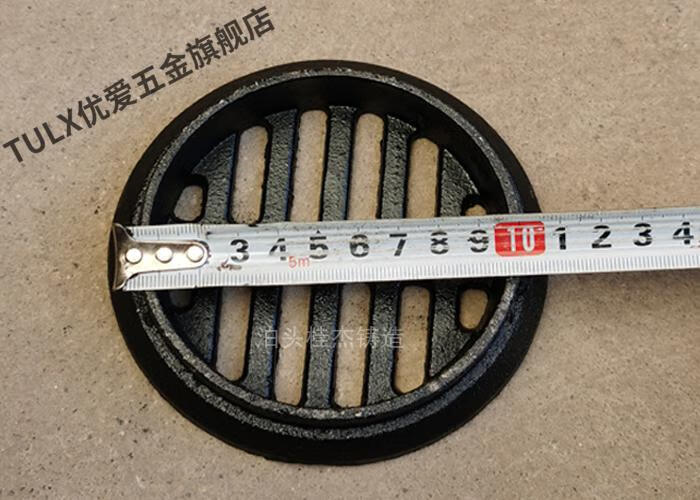 铸铁内插式地漏dn75 100 150 简易承插地漏盖子篦子养殖承重地漏 200