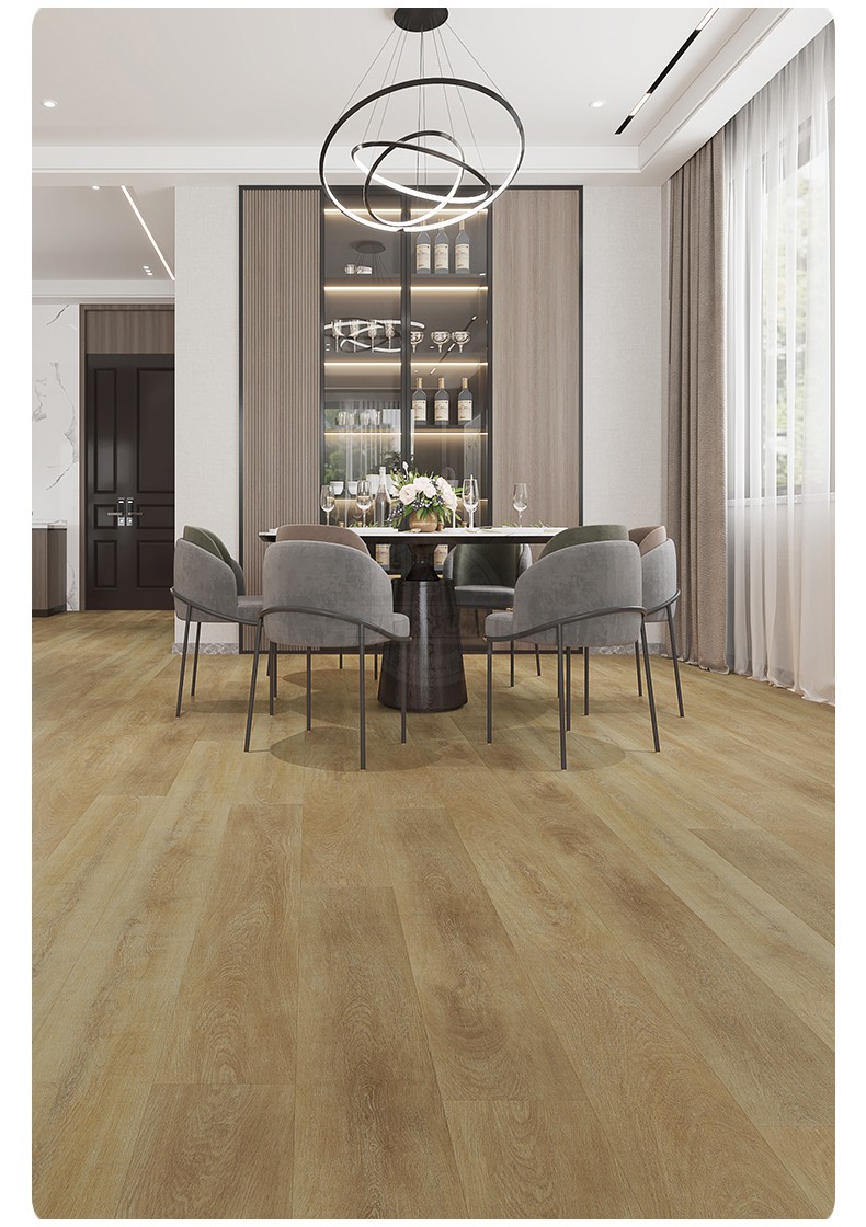 石塑地板龙叶wpc20家用防水地暖石晶spcpvc木塑复合木锁扣式10mm真正