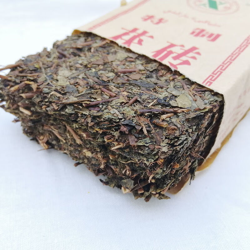 新疆砖茶湘益特制茯砖茶黑茶砖茯茶奶茶配料300克1块