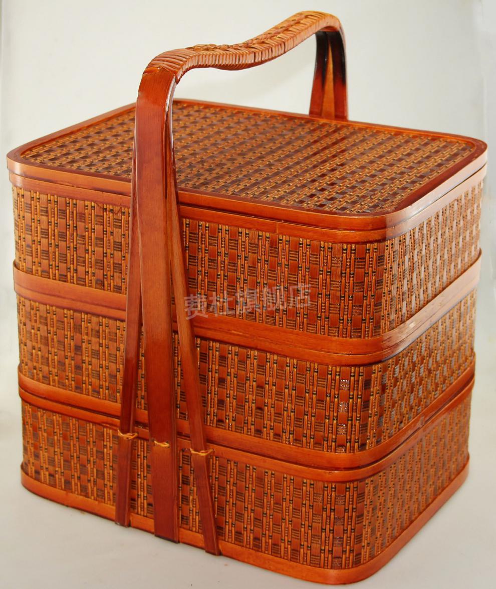 食盒提篮多层中式酒店餐盒手提大容量食盒提篮多层中式大容量菜盒菜