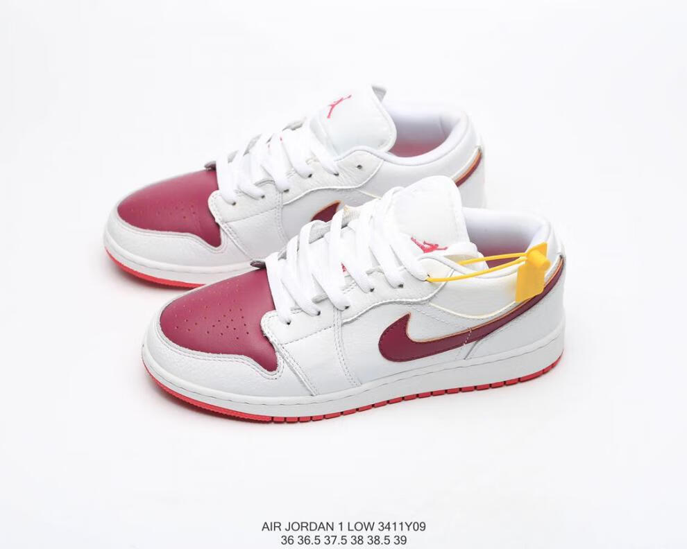 aj白紫情人节限定女鞋low gs白粉桃心低帮板鞋学生校园554723-161 白