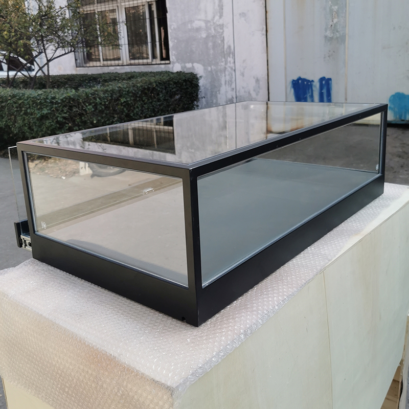 定做小型桌面玻璃柜台面饰品展柜珠宝柜饰展示柜吧台精品柜 方形玻璃