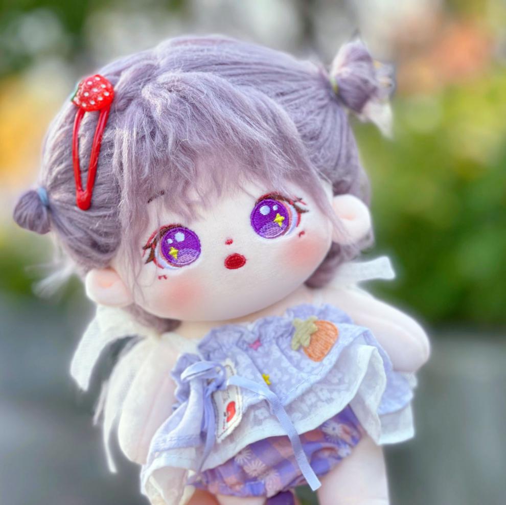 2022新款无属性烛光小羊棉花娃娃棉花娃娃现货20cm厘米炸毛裸娃公仔