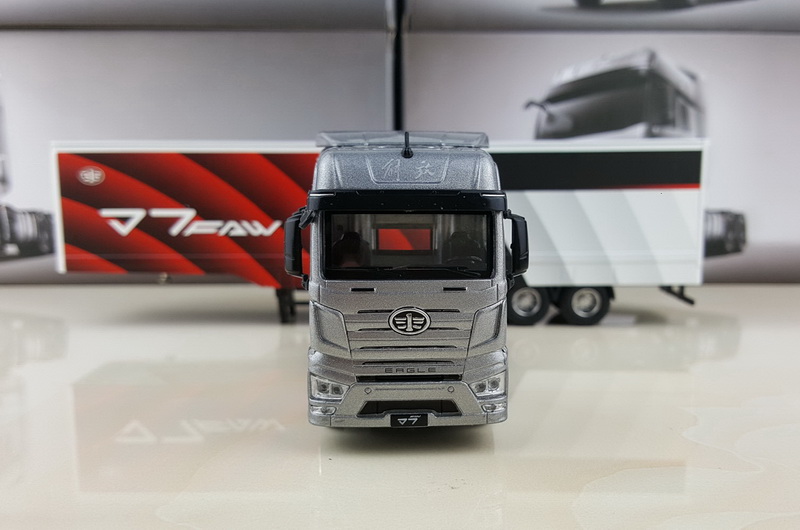 解放j6p牵引车卡车模型1:64一汽解放j7 集装箱货柜一体集卡解放卡车