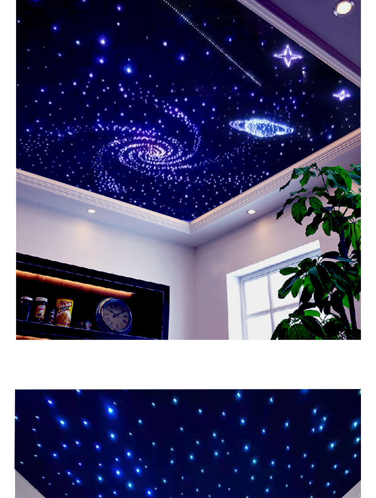 星空顶天花板光纤灯影音室满天星卧室酒吧家庭影院星空顶吊顶板定制