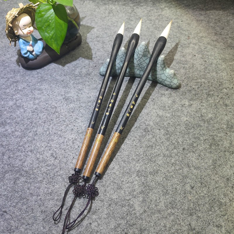 2022新款素月毛笔素月毛笔醉月手工兼毫毛笔初学者欧楷田凯颜楷中楷