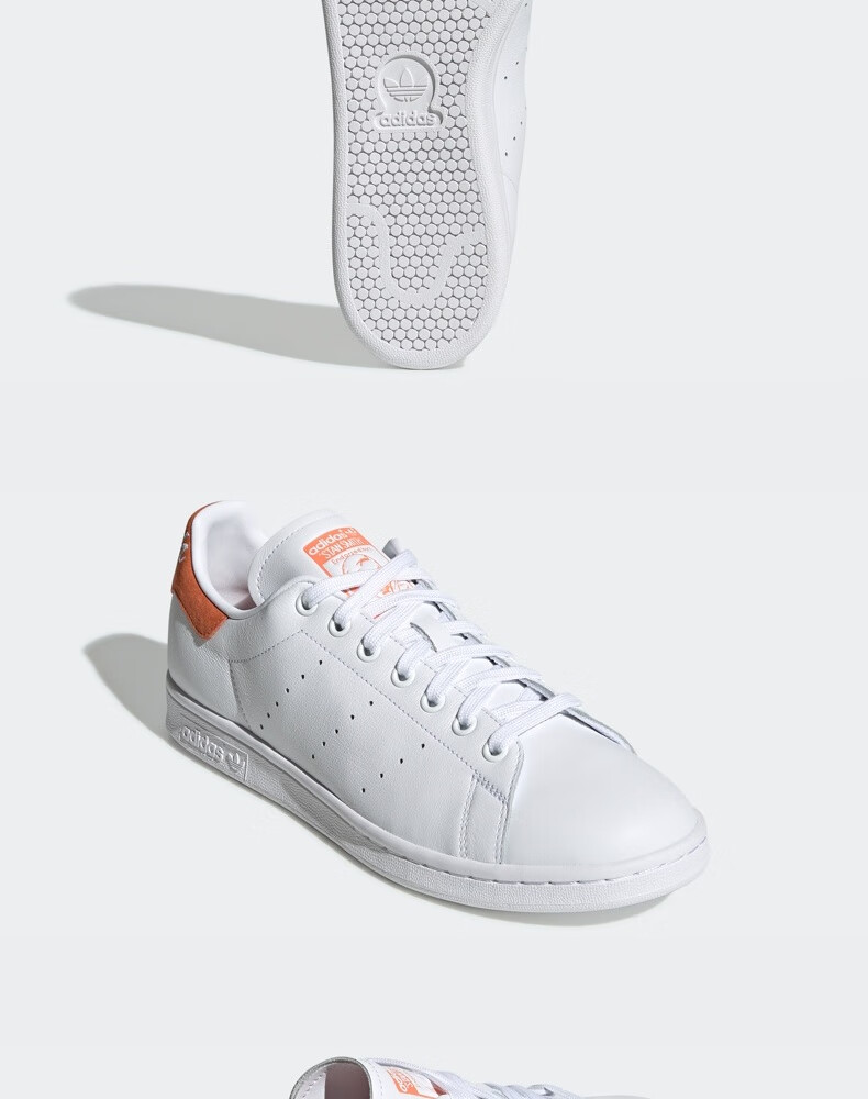 adidas阿迪达斯官网三叶草stansmith男女经典运动鞋ee5793亮白45280mm