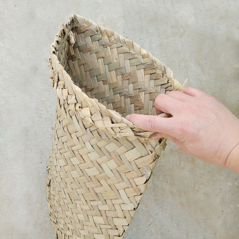 园艺 手工编织蒲包蒲包袋草包蒲包垫子蒲草包水烛编织包 大号/个