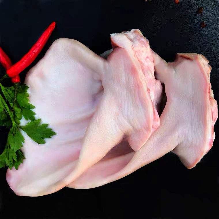 新鲜猪耳尖正宗散养黑笨猪肉猪耳猪耳朵猪耳片无毛带根猪耳朵500g