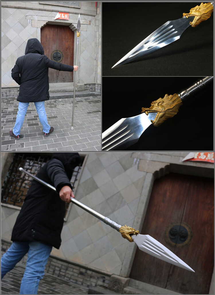 红缨枪红缨矛红缨枪十八般冷武术练习长毛霸王枪赵云枪未开刃浅紫色60