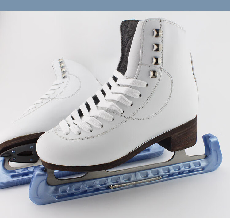 冰刀套水晶进口冰刀套花样滑冰鞋刀套多功能可调滑冰保护套刀套桔色
