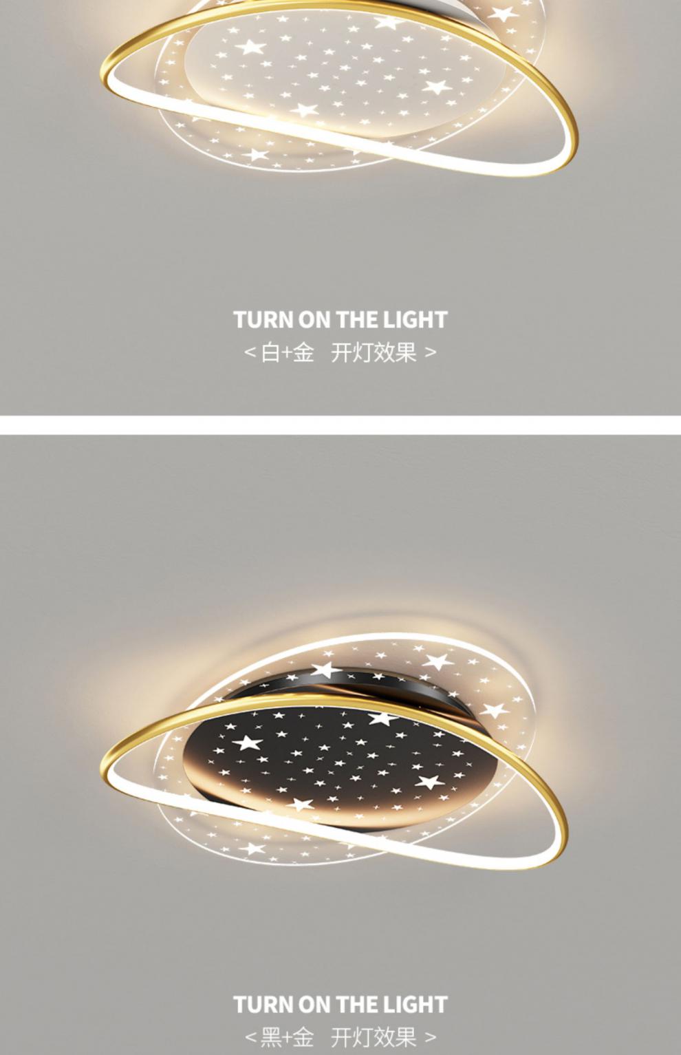 绿能吸顶灯主卧2021年新款方形卧室灯led网红灯具温馨浪漫房间灯401款