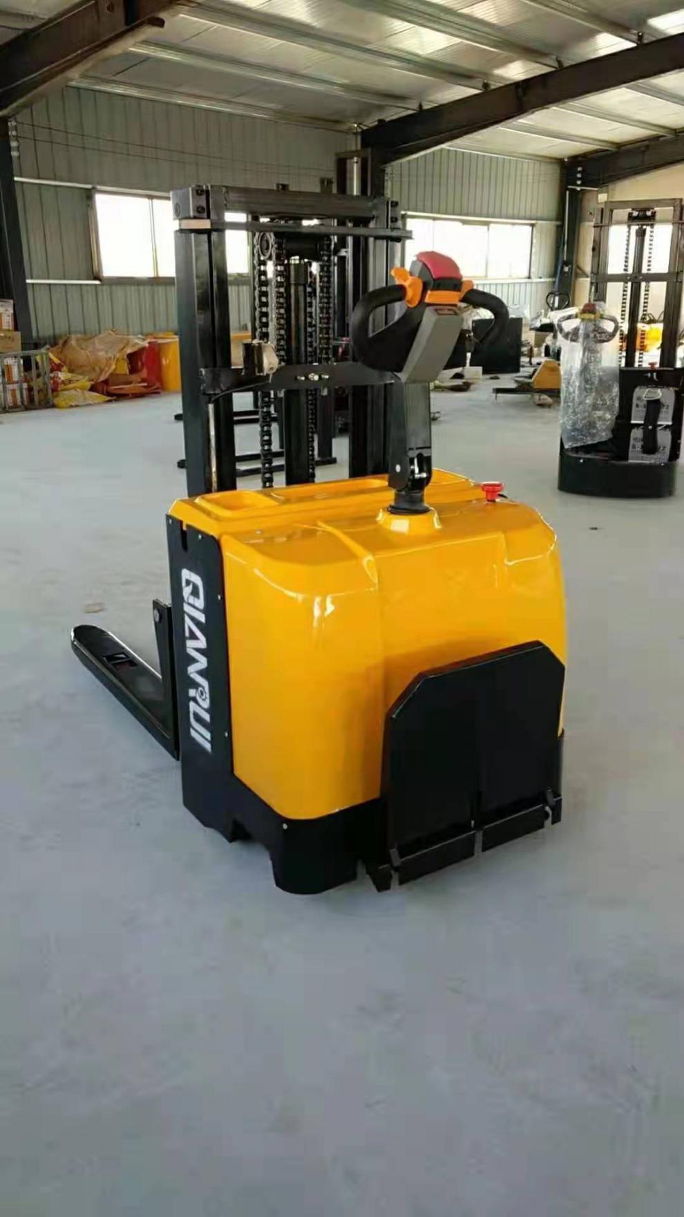 全电动站架升高叉车1吨电动叉车装卸车半电动升高车充电升高叉车半