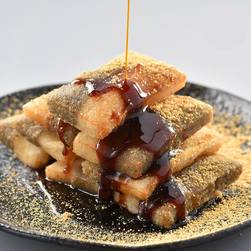 鸳鸯糍粑黑糖红糖糍粑糯米粑粑糍粑火锅店小吃米糕手工传统糕点 黑米