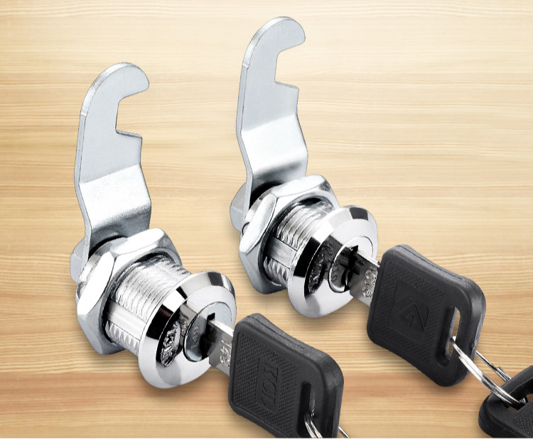 更衣柜锁文件柜锁信箱偏心转舌锁铁皮柜子锁储物柜锁柜门锁芯锁头偏芯