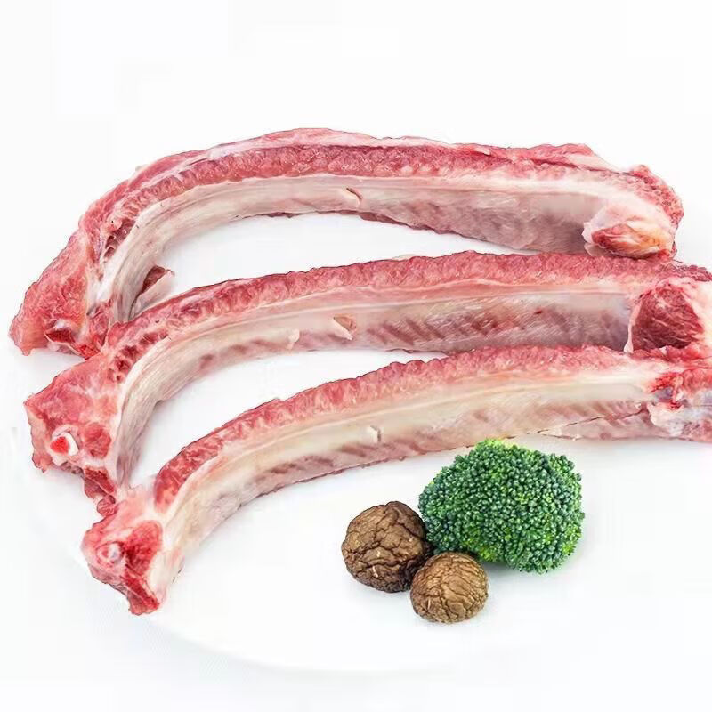 猪肉 生鲜多肉排骨新鲜黑猪排猪肋排骨 猪排骨2斤装 新鲜直达【图片