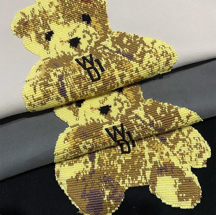 同款黑灰色小熊刺绣宽松inswelldone卫衣潮 we11done小熊【杏色】 s