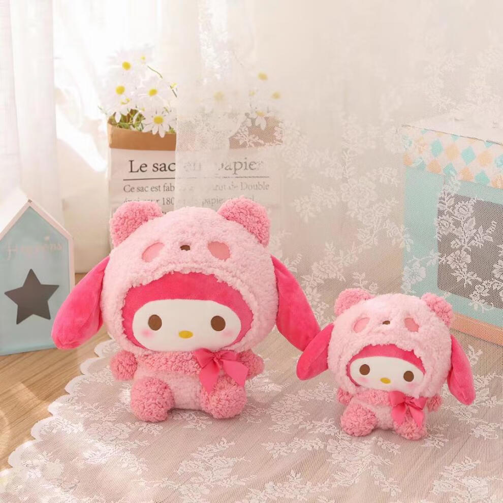 珍妮象熊猫公仔520生日礼物少女心美乐蒂库洛米玉桂狗变身熊猫毛绒