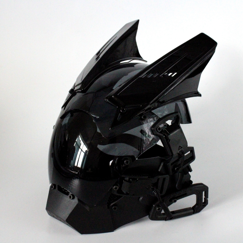 【官方旗舰】现货赛博朋克发光面具面罩科幻机械头盔头套万圣节直播