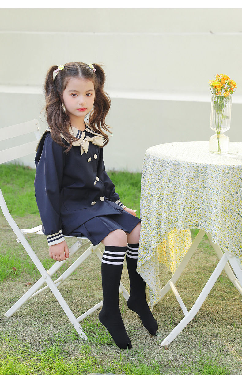 儿童长筒袜女童过膝袜春秋款小女孩jk袜小中大童及膝袜夏季半腿足球袜