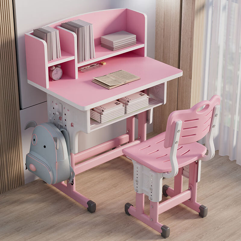 disne迪士尼儿童书桌写字桌家用小学生儿童学习桌椅男孩女孩可升降