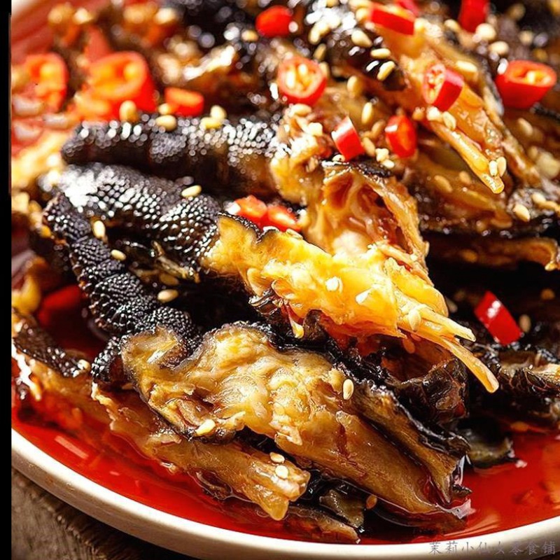 网红无骨鸡爪变态辣清真无骨黑鸡爪麻辣味红油四川特产 1袋装