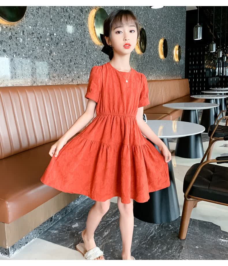 蓓馨贝女孩裙子912岁儿童公主裙2022新款女童夏装中大童小学生10岁