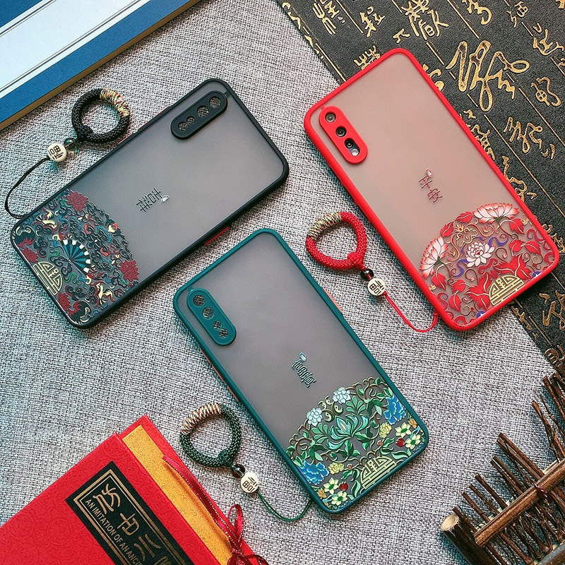 森麦康 vivoy7s手机壳中国风国潮磨砂浮雕男女款y7s保护套个性创意