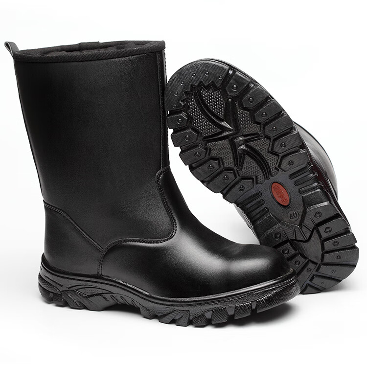 可开票中石油油田专用劳保鞋高筒牛皮防砸钢包头夏季靴子安电焊工工作