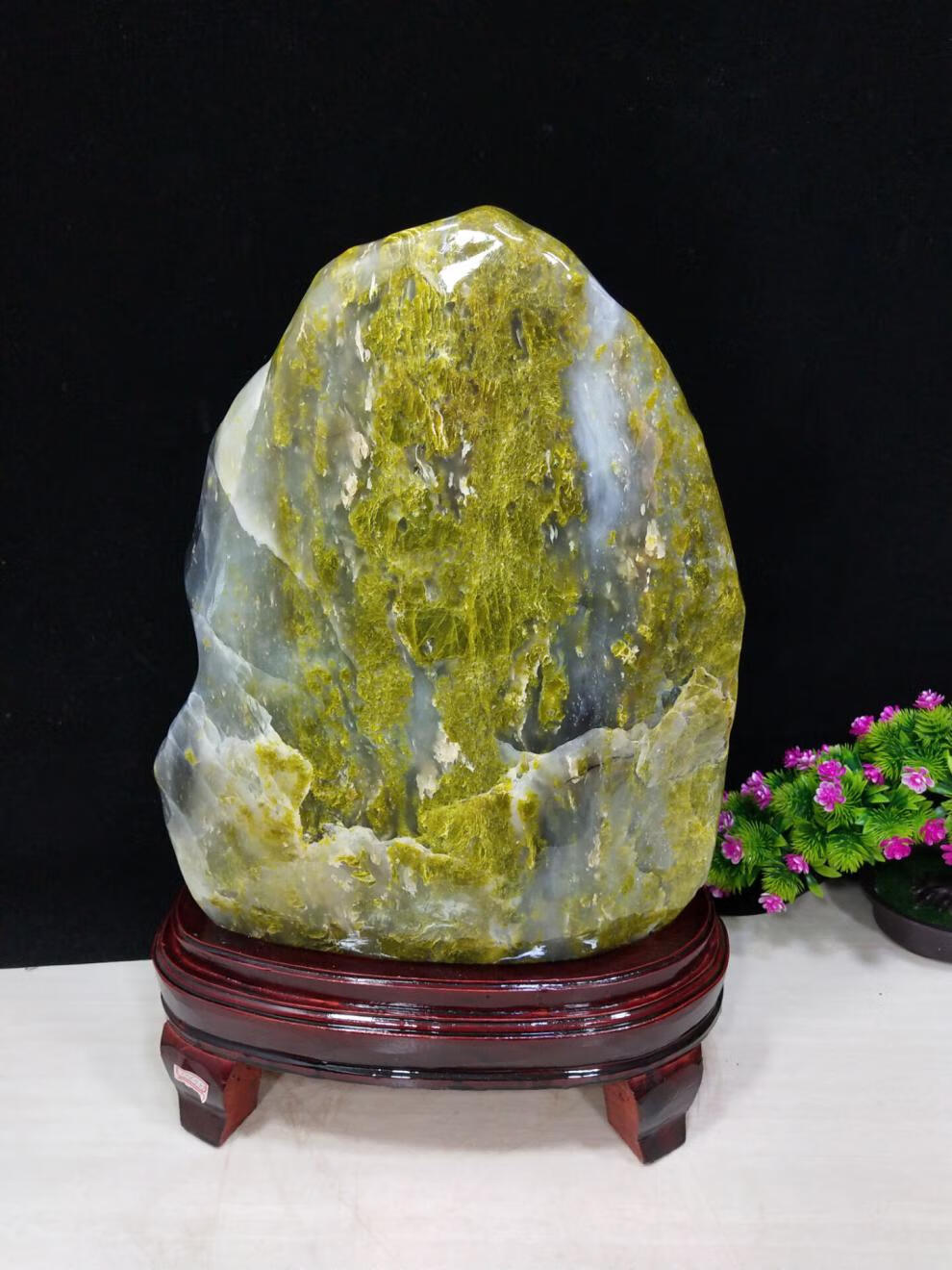 中大型南非红碧玉天然红色玉石奇石观赏石摆件客厅玄关办公室装饰