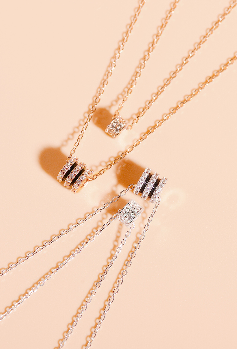 ck施华洛世奇锆联名小蛮腰项链女轻奢小众设计感新款锁骨链送女友生日