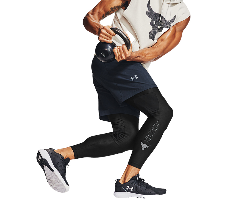 安德玛官方ua 强森rock project 男子运动紧身裤under armour1356563