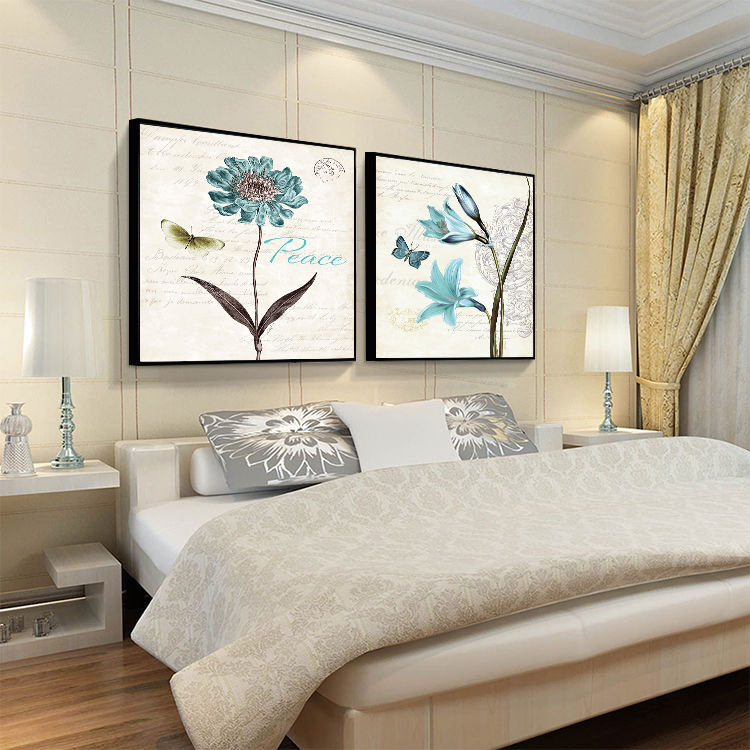 卧室床头装饰画现代简约客厅主卧背景墙房间墙画壁画酒店宾馆挂画款式