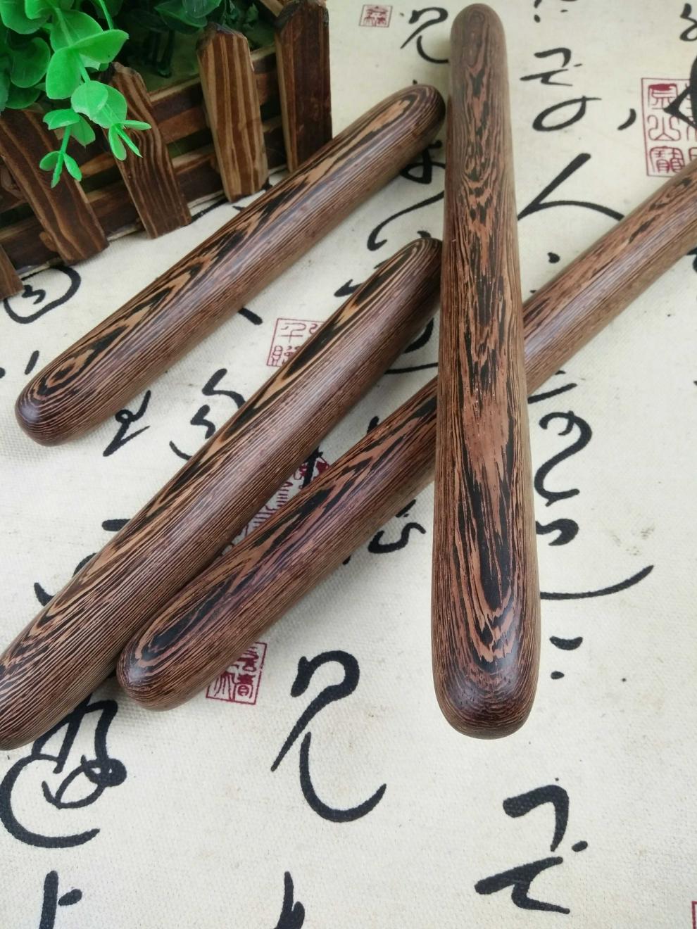 法师按摩棍 红木 鸡翅木推拿棍子敲打锤中医原始点按摩木棍棒 长20cm