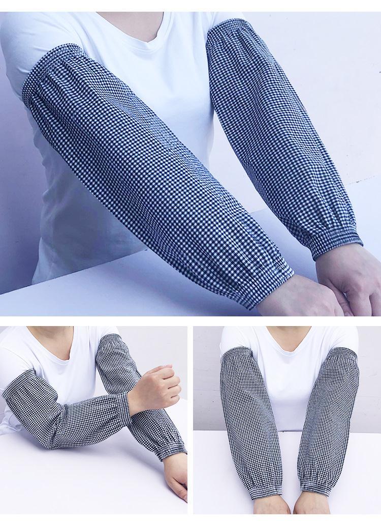 善水上境袖头男袖套男女加长款成人上班宽松工作透气纯棉布护袖新款防