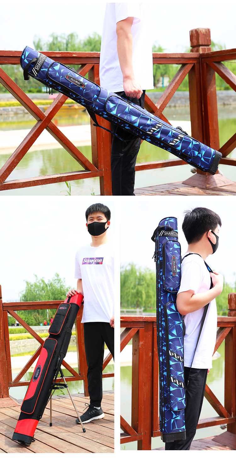 渔之源同款鱼竿包渔具包钓鱼包多功能竿包硬壳防水鱼杆包鱼具包轻便型