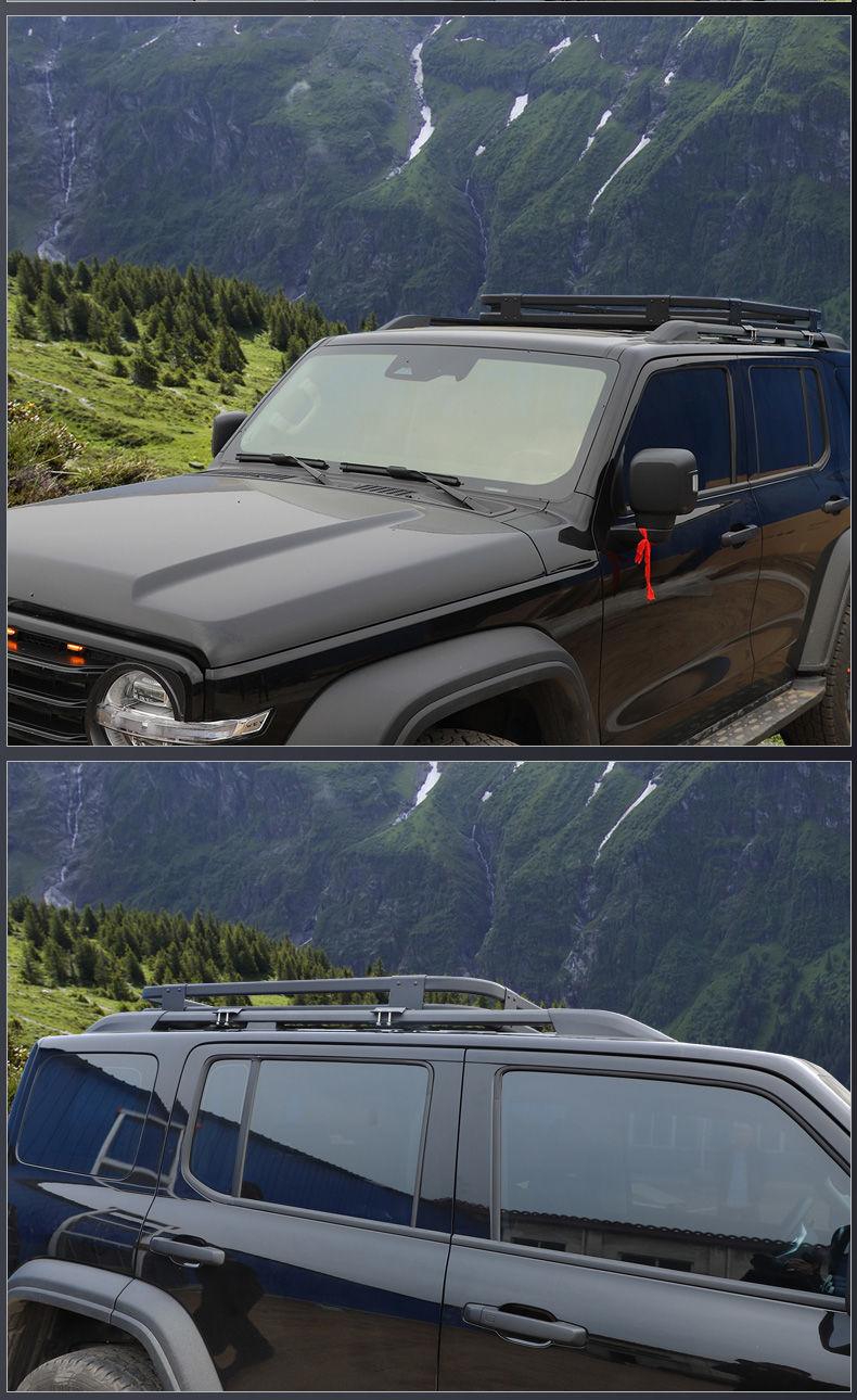 适用于坦克300车顶行李架下沉式安装行李框旅行架车顶框越野suv改装