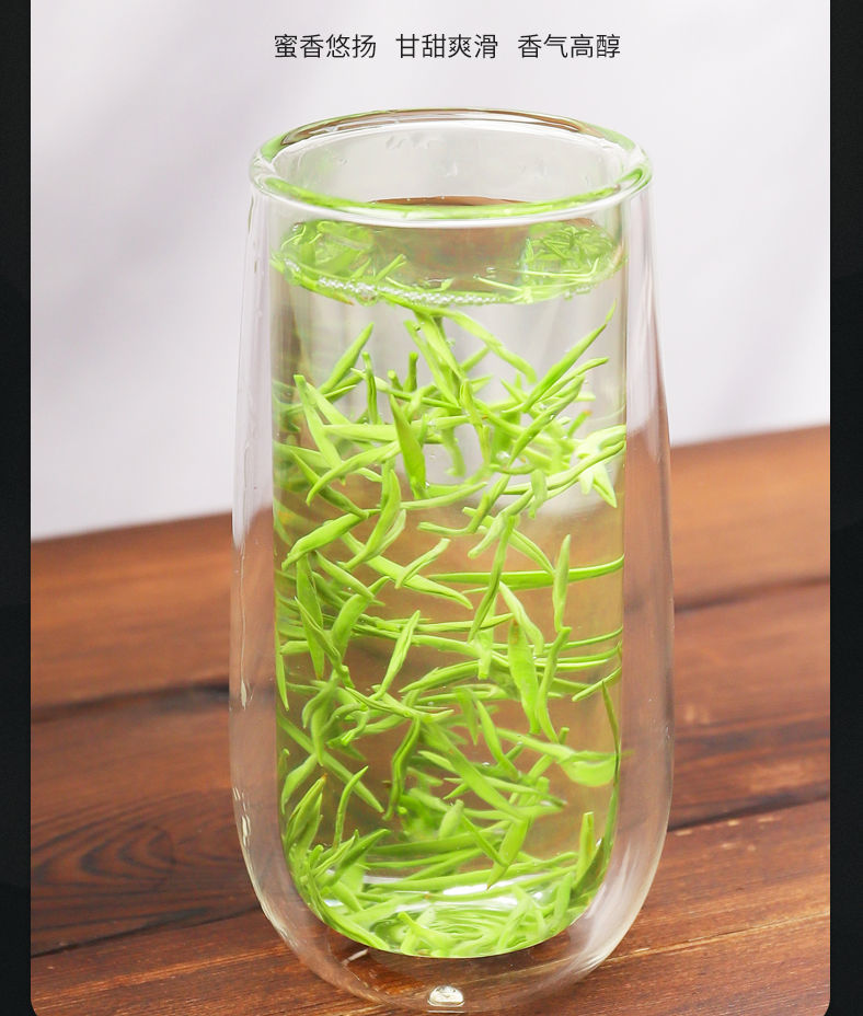 霄青竹 【明前碧螺春】绿茶2022新茶叶花果香碧螺春绿茶春茶嫩芽散装