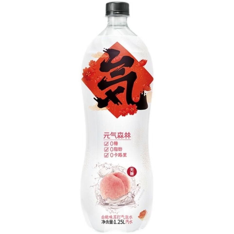 大瓶气泡水25l大瓶白桃乳酸菌味网红气泡饮品2大瓶大瓶25l白桃2瓶