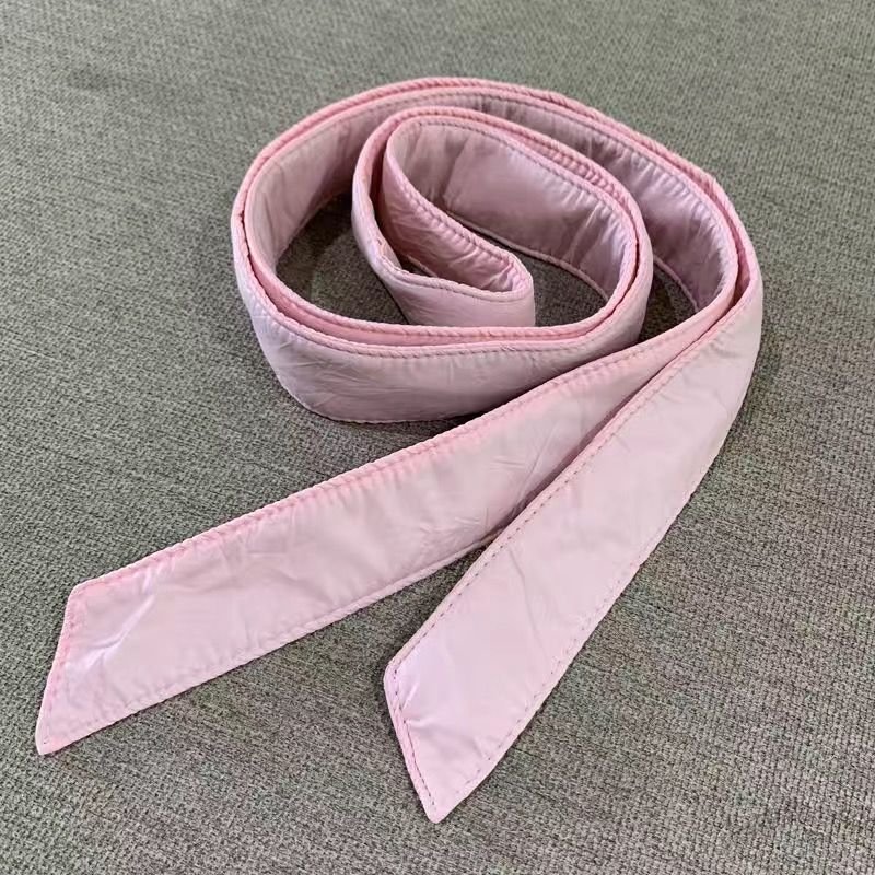 羽绒服腰带配饰2020秋冬新款女士腰带服宽腰带米白色装饰简约绑带棉服