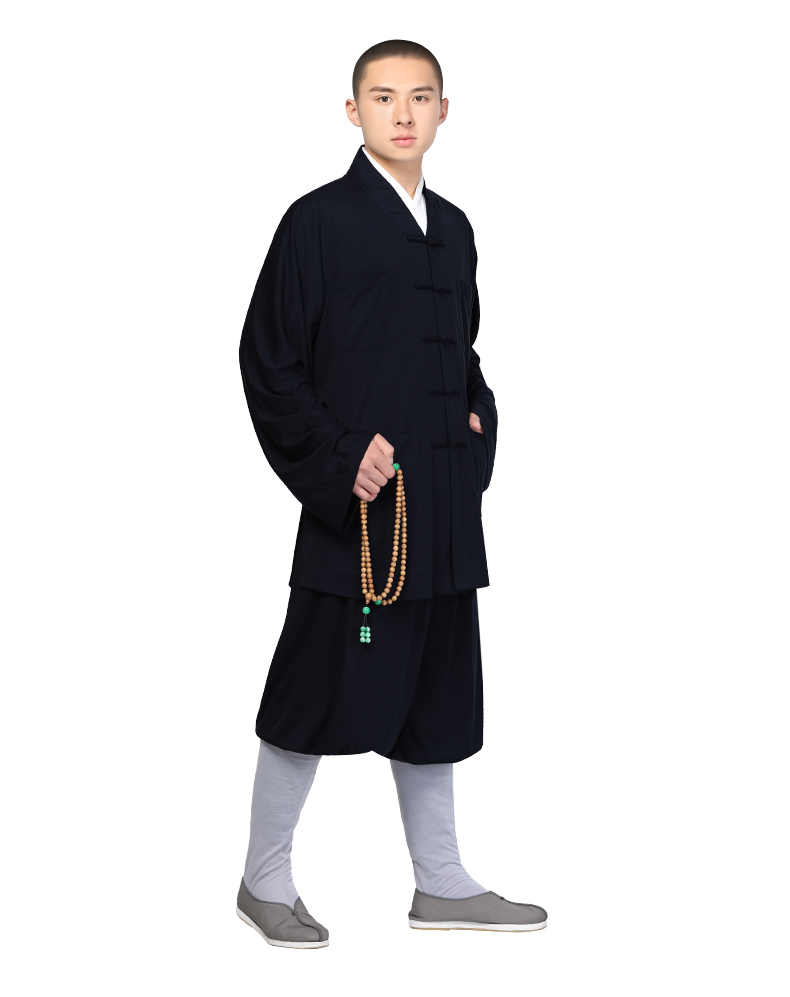 僧服冬装出家人穿的衣服丝光棉四季僧服短褂套装男女僧服僧衣小褂僧袍